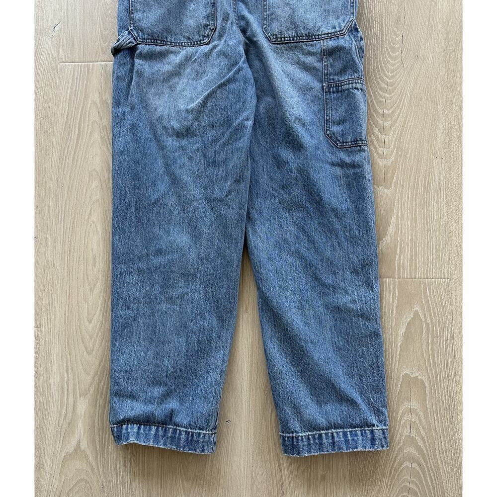 Madewell Womens Aldott Wash Denim Oversized Carpenter Overalls - Picture 14 of 16